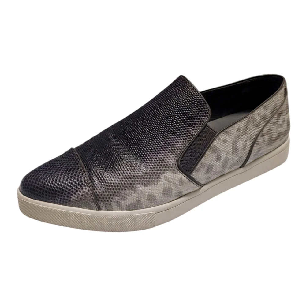 Vince Leather Snake Pattern Paeyre Point-Toe Skate Sneakers Women's Size 7